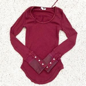 Free People Thermal Cuff Long Sleve